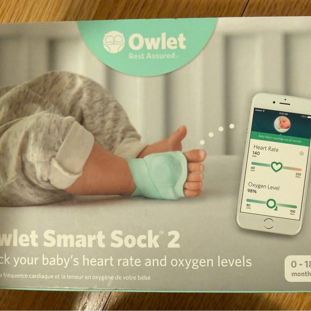 Owlet Smart Sock 2 Baby Monitor - Mint